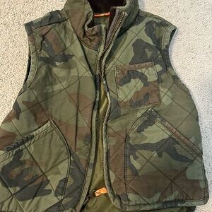 Crewcuts Olive Green Quilted Vest
